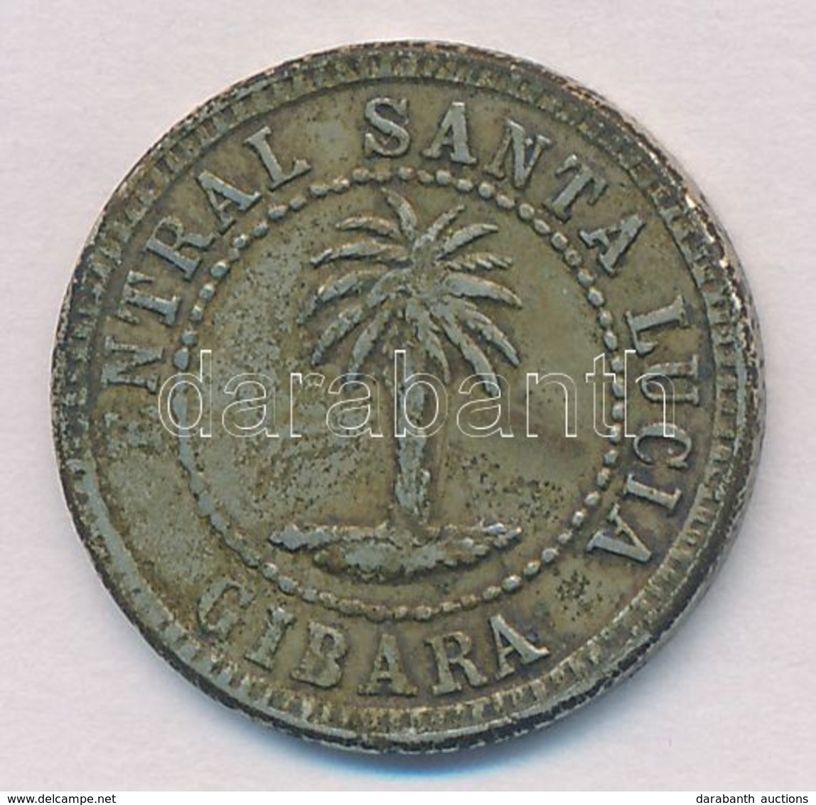 Kuba / Gibara 1884. Zseton Ni 'Santa Lucia Cukorgyár' T:2
Cuba / Gibara 1884. Token Ni 'Santa Lucia Sugar Factory' C:XF - Non Classificati