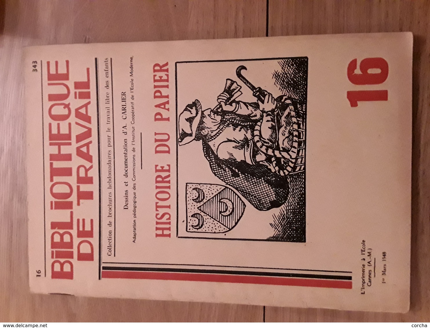 Bibliothèque De Travail N°16 - Histoire Du Papier - 6-12 Ans