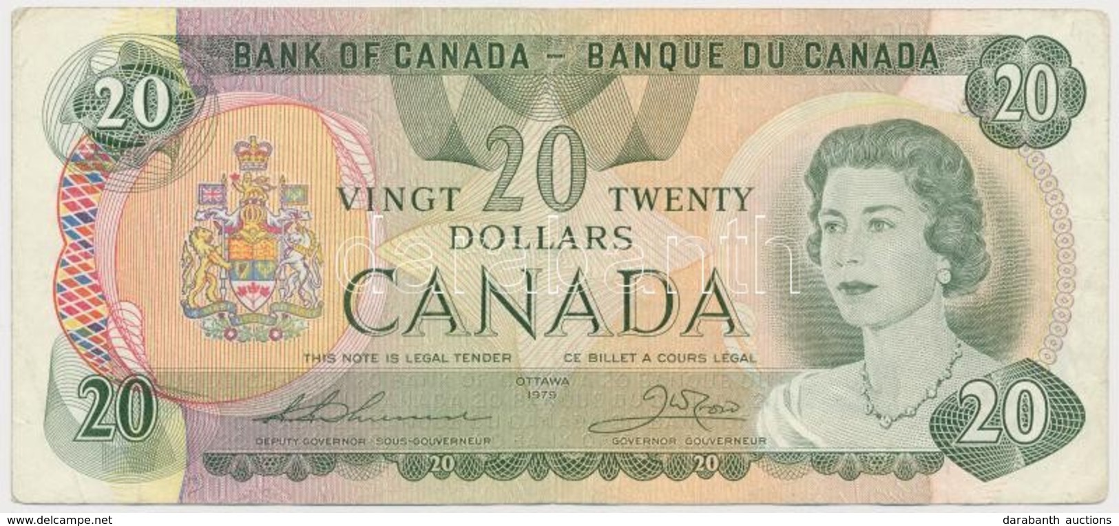 Kanada 1979. 20$ T:III
Canada 1979- 20 Dollars C:F - Unclassified