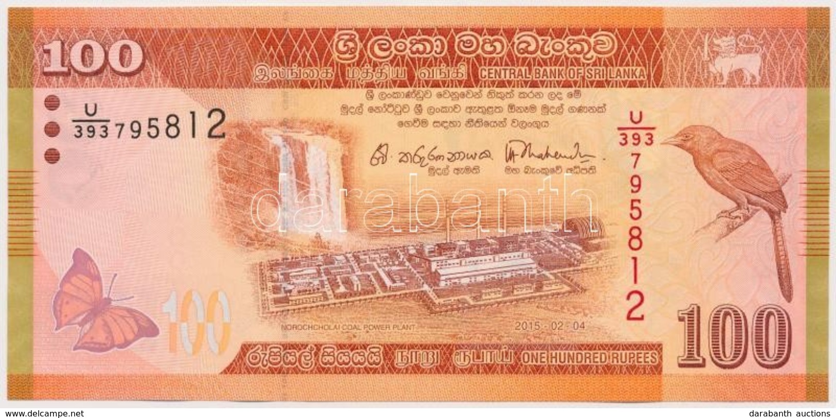 Srí Lanka 2015. 100R T:I
Sri Lanka 2015. 100 Rupees C:UNC - Zonder Classificatie