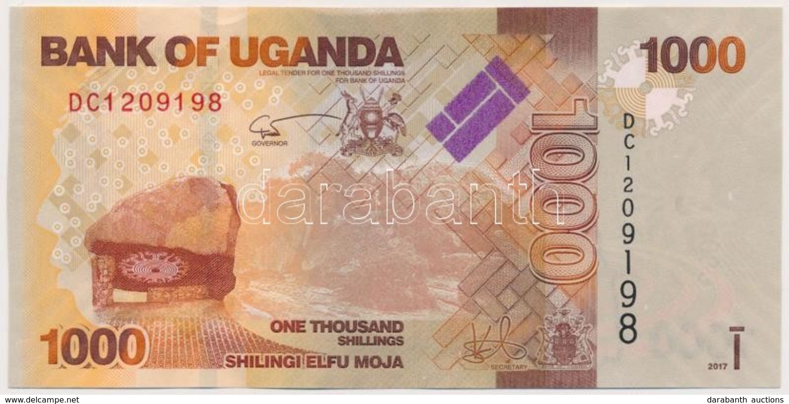 Uganda 2017. 1000Sh T:I
Uganda 2017. 1000 Shilingi C:UNC - Ohne Zuordnung