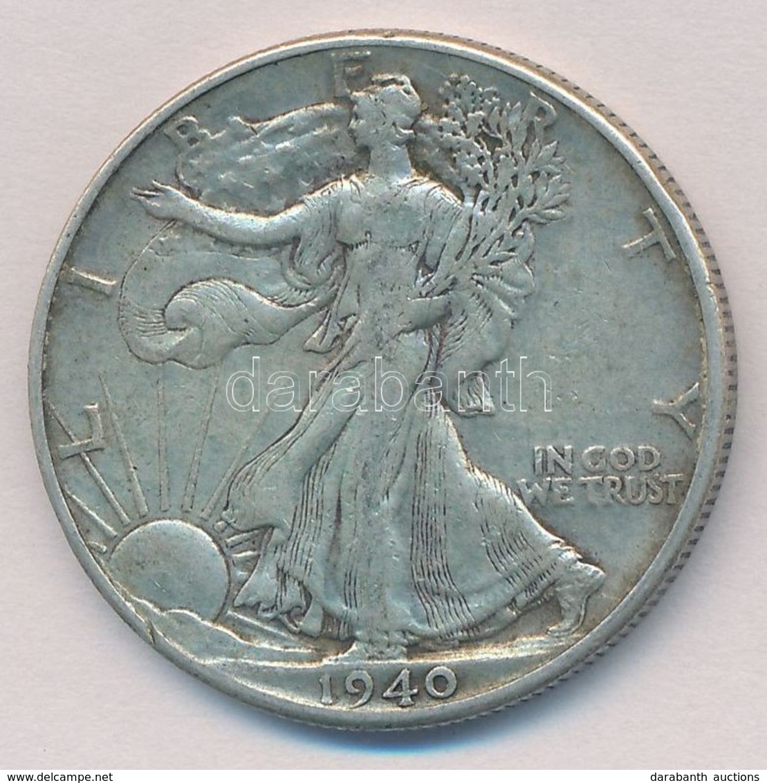 Amerikai Egyesült Államok 1940. 1/2$ Ag 'Walking Liberty' T:2- 
USA 1940. 1/2 Dollar Ag 'Walking Liberty' C:VF - Non Classés