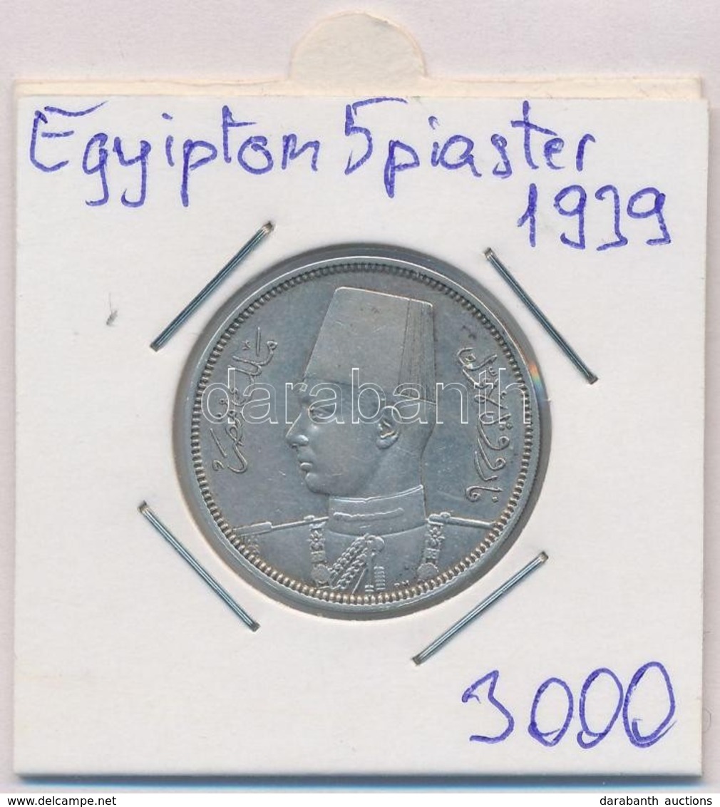 Egyiptom 1939. 5p Ag Lezárt Fóliában T:1-,2
Egypt 1939. 5 Piastres Ag In Sealed Foil C:AU,XF - Non Classificati