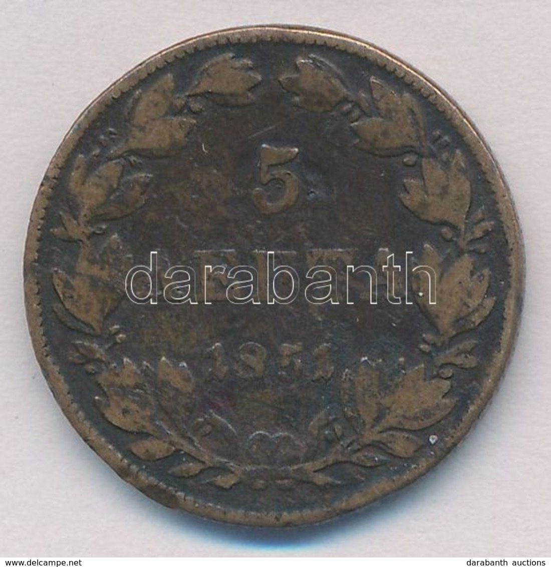 Görögország 1851. 5l Cu T:2-,3 ü.
Greece 1851. 5 Lepta Cu C:VF,F Ding
Krause KM#32 - Non Classificati