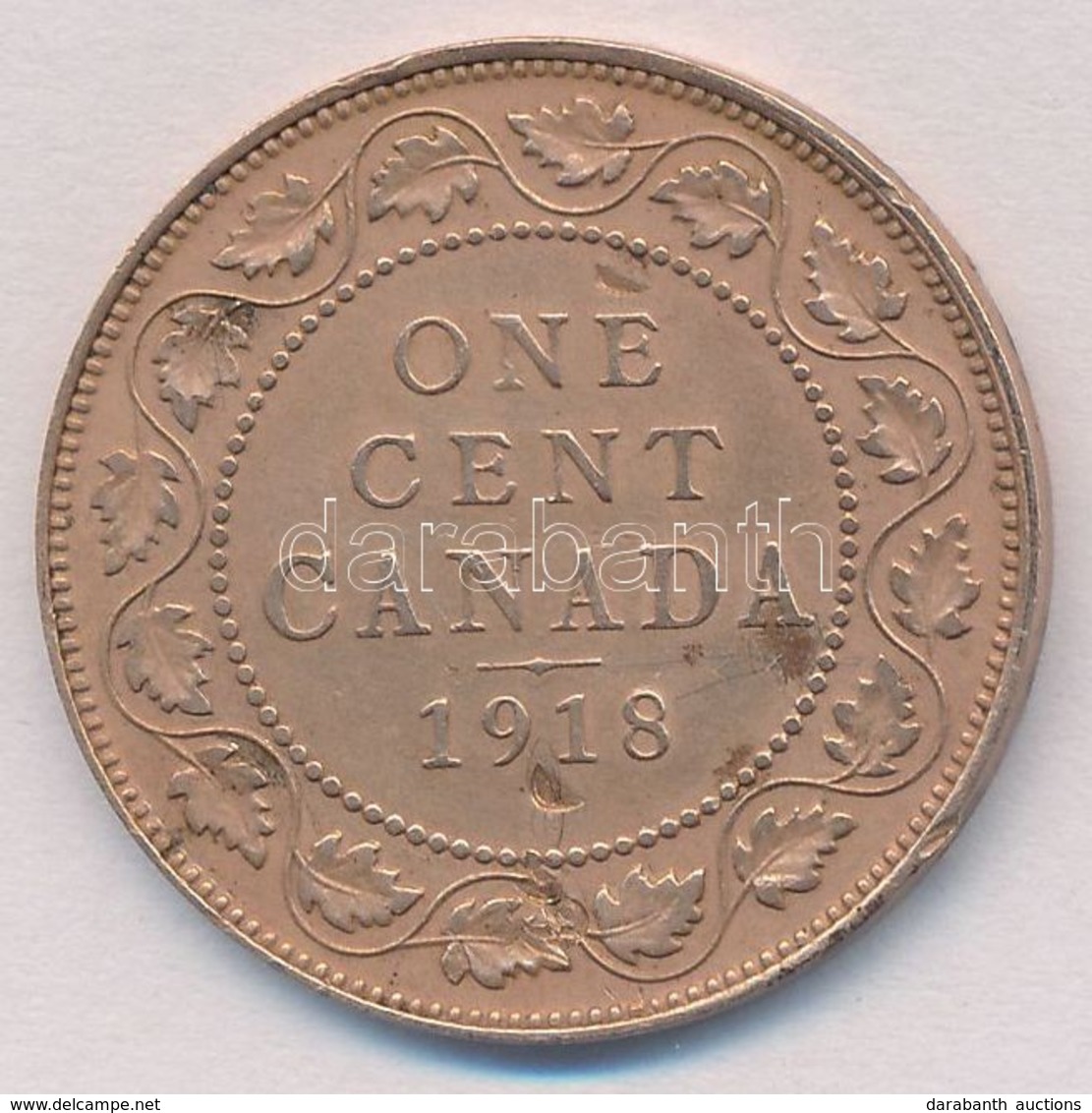 Kanada 1918. 1c Br T:2,2- ü., Ph.
Canada 1918. 1 Cent Br C:XF,VF Ding, Edge Error - Non Classificati