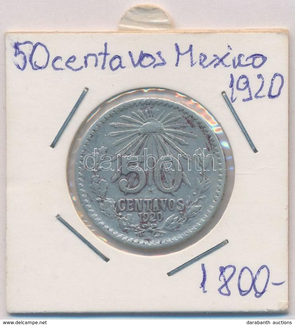 Mexikó 1920. 50c Ag Lezárt Fóliában T:2- Patina
Mexico 1920. 50 Centavos Ag In Sealed Foil C:VF Patina - Ohne Zuordnung