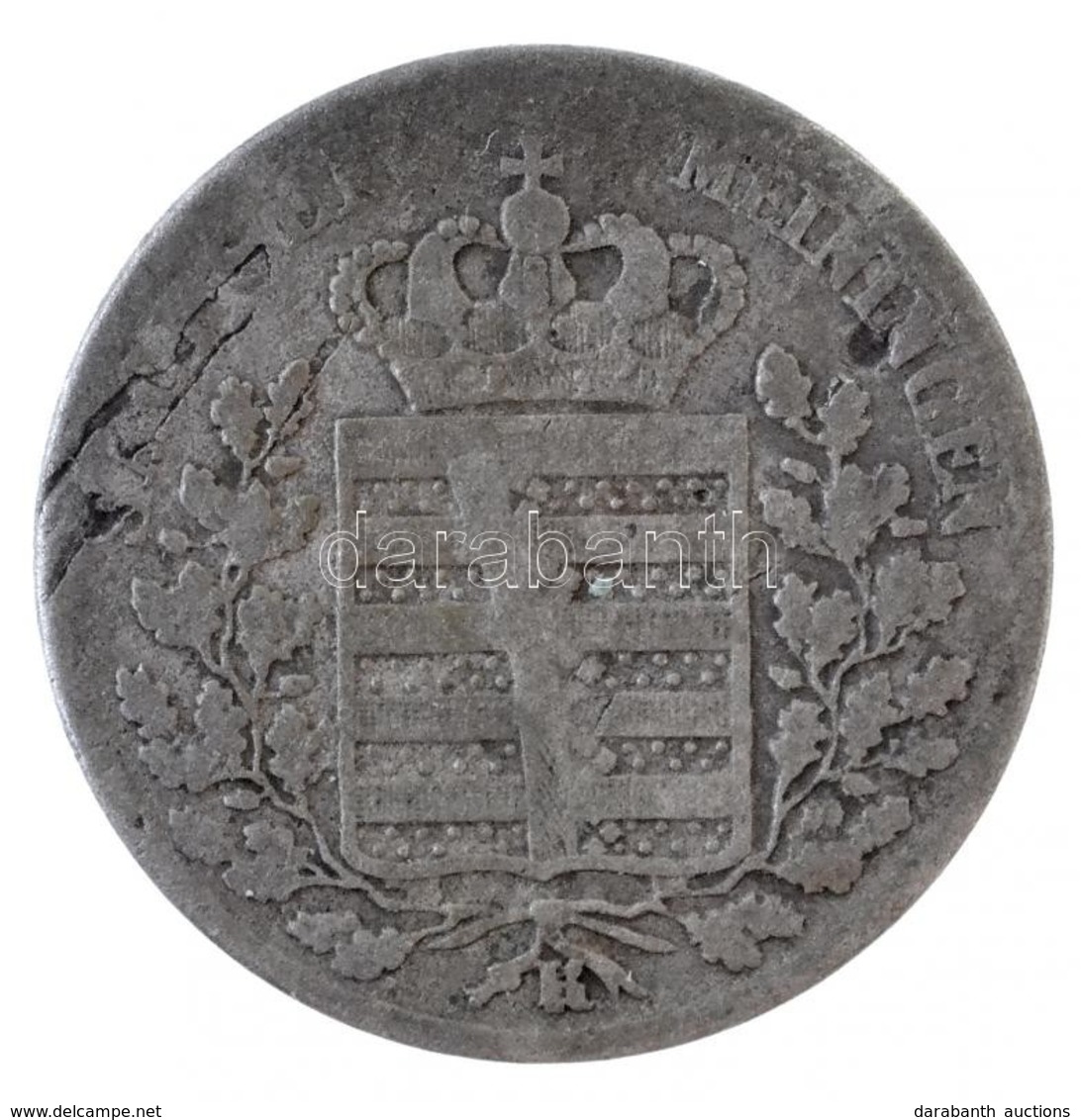 Német Államok / Szászország-Meiningen 1836K 6kr Ag (2,4g) T:2-
German States / Saxe-Meiningen 1836K 6 Kreuzer Ag (2,4g)  - Unclassified