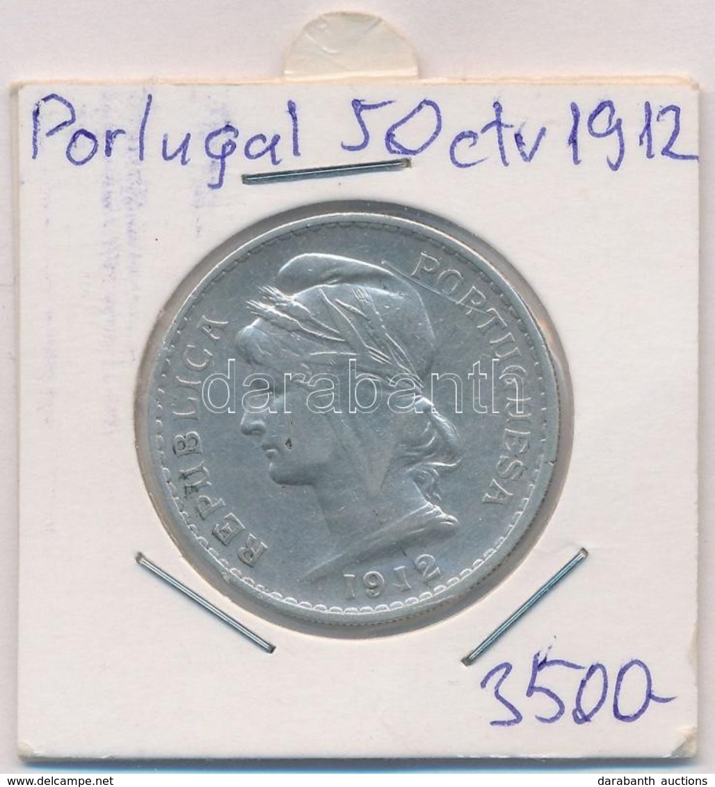 Portugália 1912. 50c Ag Lezárt Fóliában T:2
Portugal 1912. 50 Centavos Ag In Sealed Foil C:XF
Krause KM#561 - Ohne Zuordnung