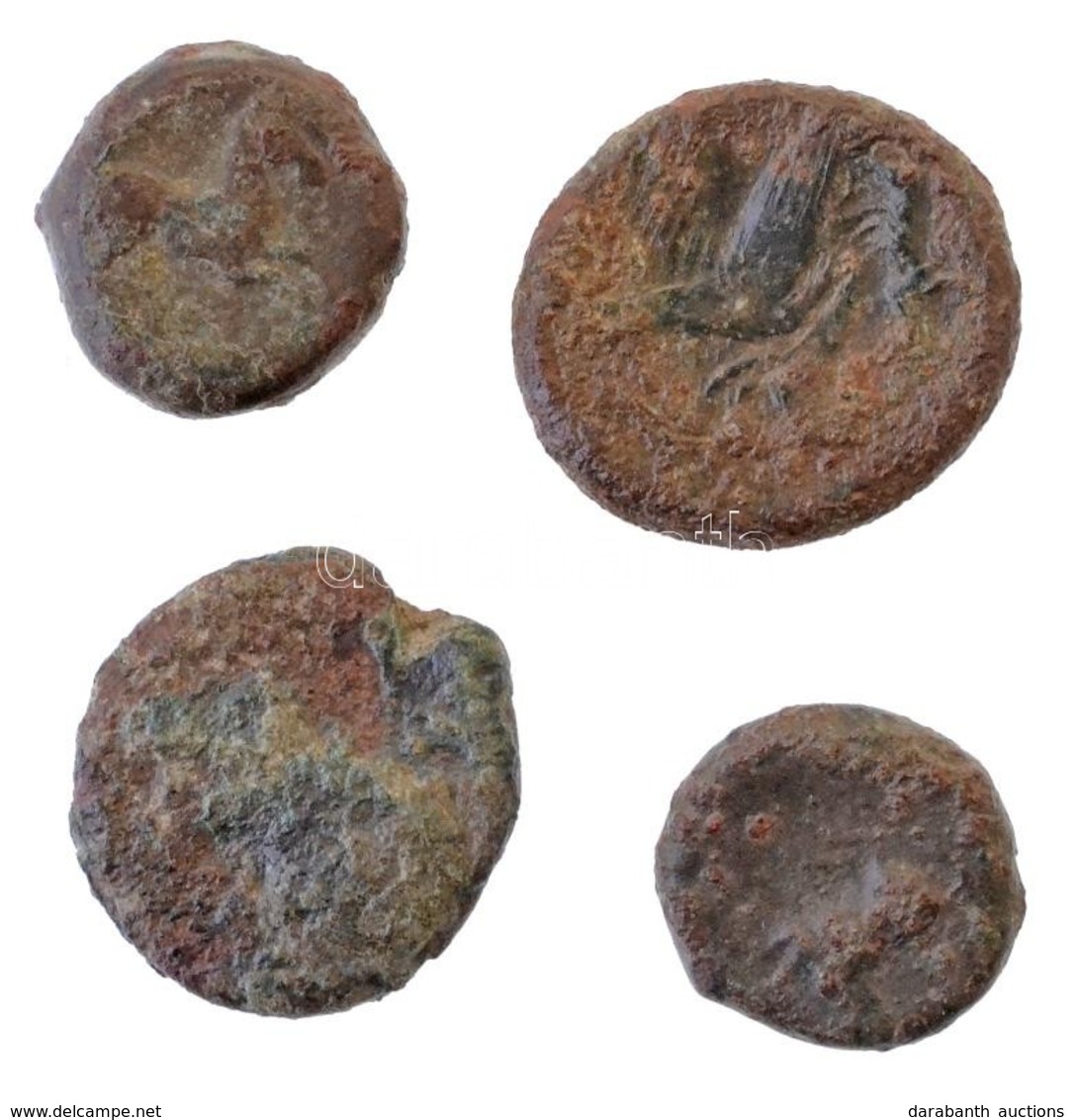 4db-os Vegyes ókori Tisztítatlan Rézpénz Tétel, Közte 2db Kelta érmével T:3
4pcs Of Varios Uncleaned Ancient Copper Coin - Unclassified