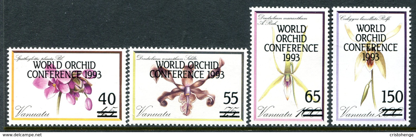 Vanuatu 1993 World Orchid Conference Set MNH (SG 618-621) - Vanuatu (1980-...)