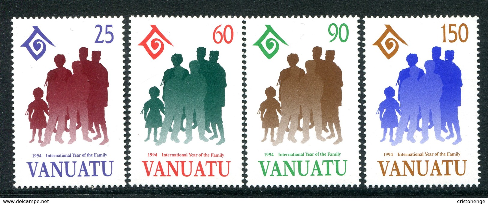 Vanuatu 1994 International Year Of The Family Set MNH (SG 661-664) - Vanuatu (1980-...)