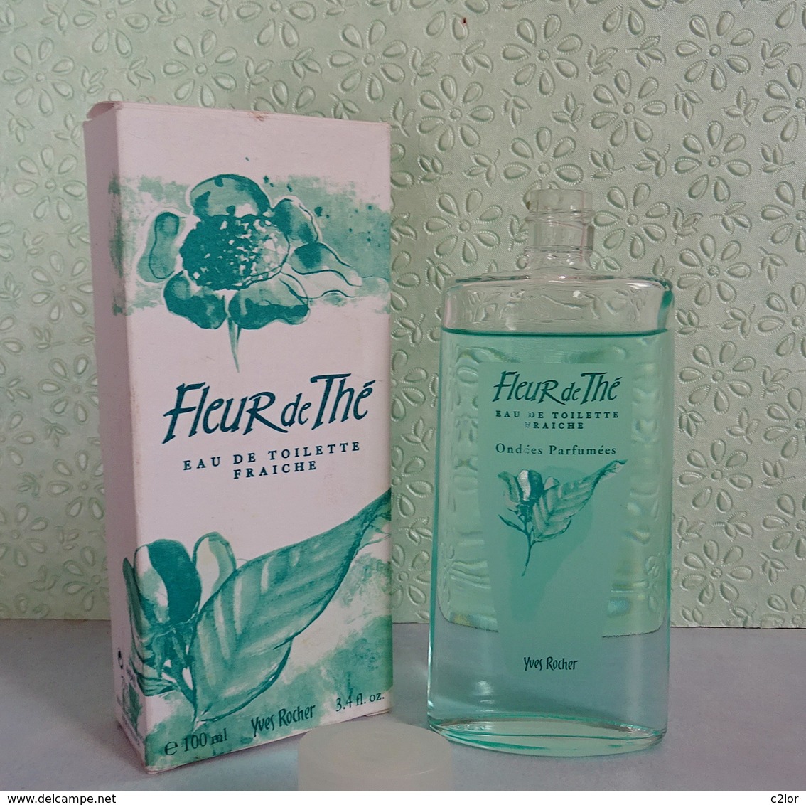 Ancien Flacon "FLEUR De THÉ " D'Yves ROCHER Eau De Toilette Fraîche 100ml Avec Sa Boite - Flacons (vides)