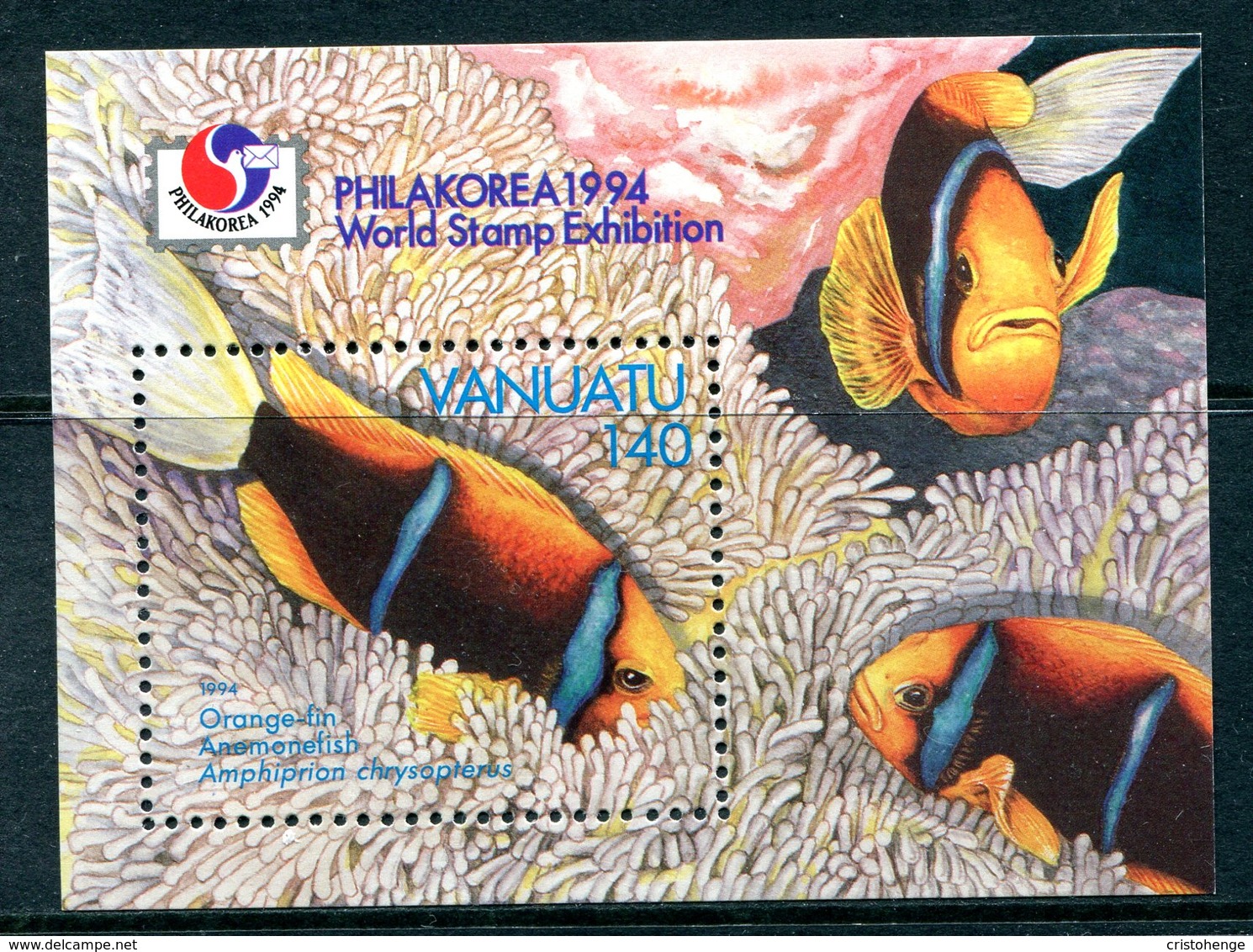 Vanuatu 1994 Anemonefish MS MNH (SG MS678) - Vanuatu (1980-...)