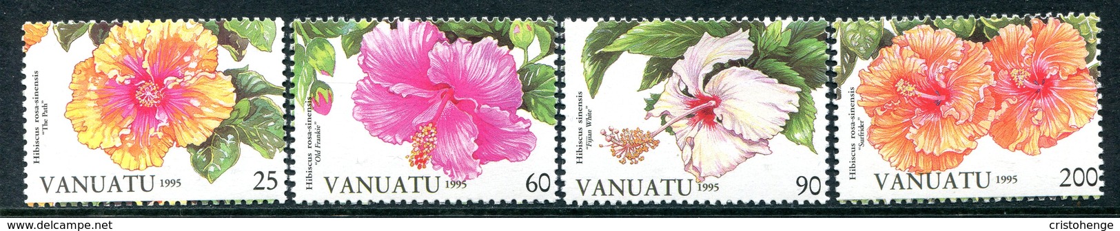 Vanuatu 1995 Hibiscus Flowers - 2nd Issue Set MNH (SG 683-686) - Vanuatu (1980-...)