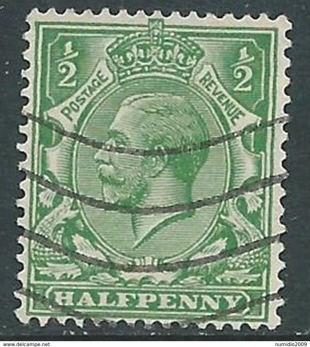 1924-26 GREAT BRITAIN USED SG 418 1/2d - F22-9 - Usati