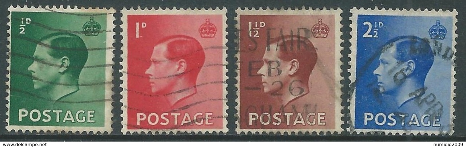 1936 GREAT BRITAIN USED SG 457/60 SET OF 4 - F23-2 - Used Stamps