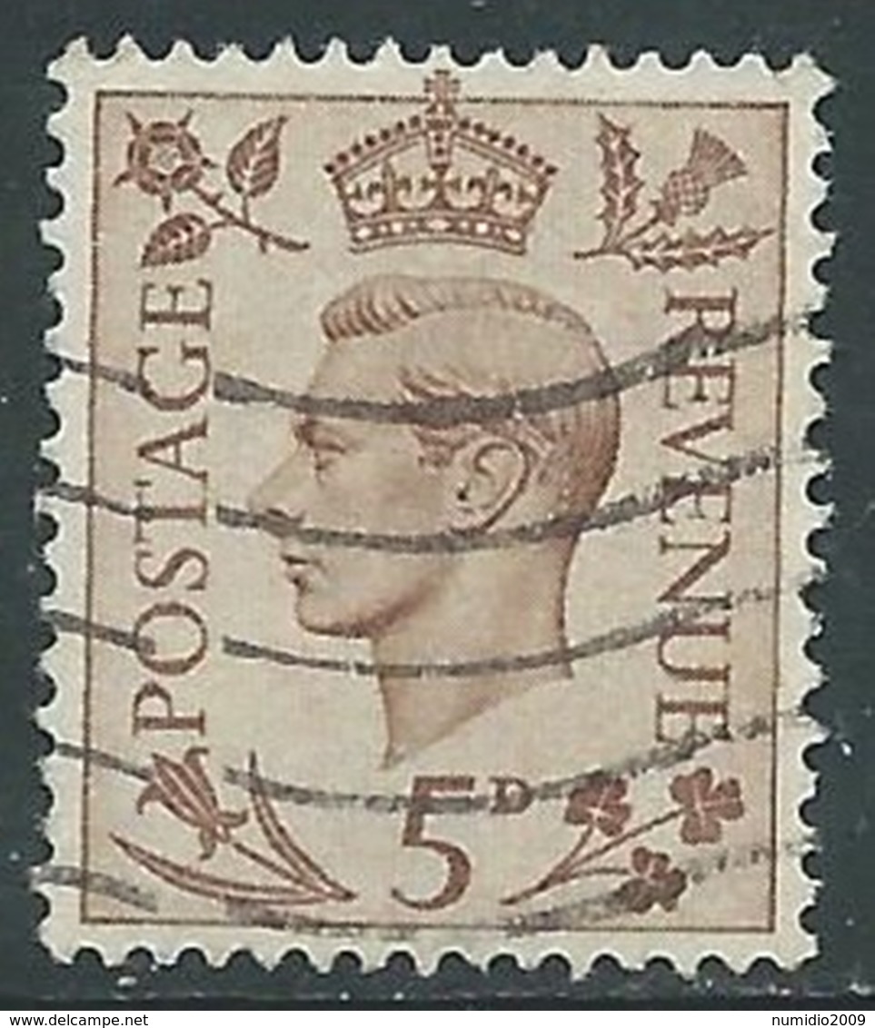 1937-47 GREAT BRITAIN USED SG 469 5d - F23-2 - Usati