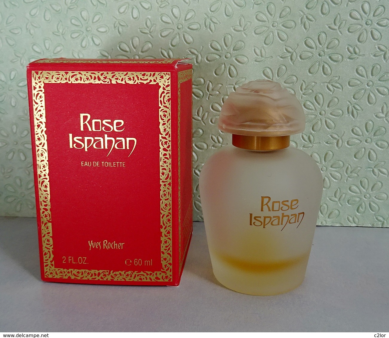 Flacon "ROSE HISPAHAN " D'Yves ROCHER Eau De Toilette 60 Ml Avec Sa Boite - Frascos (vacíos)