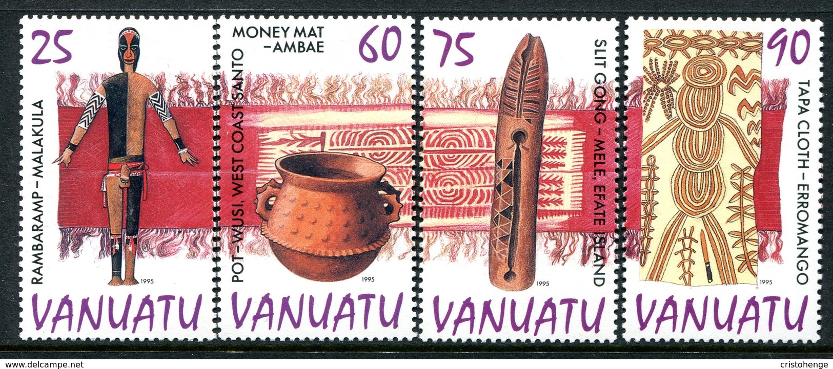 Vanuatu 1995 Culture - 1st Issue Set MNH (SG 708-711) - Vanuatu (1980-...)