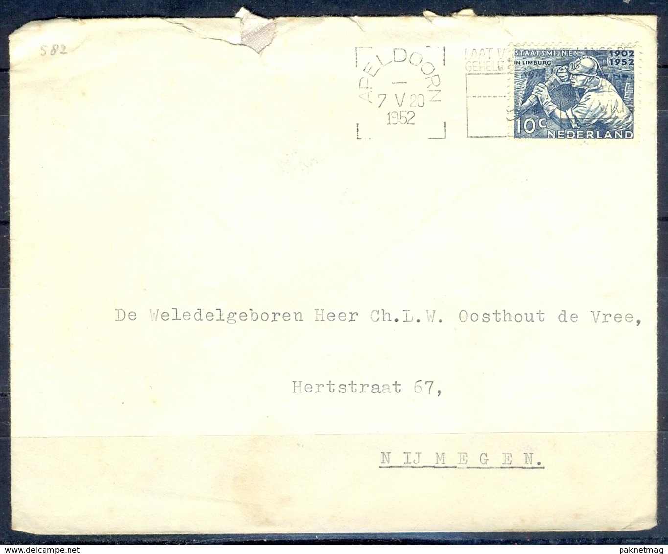 K153- Postal Used Cover. Post From Nederland. Netherlands. - Postal History