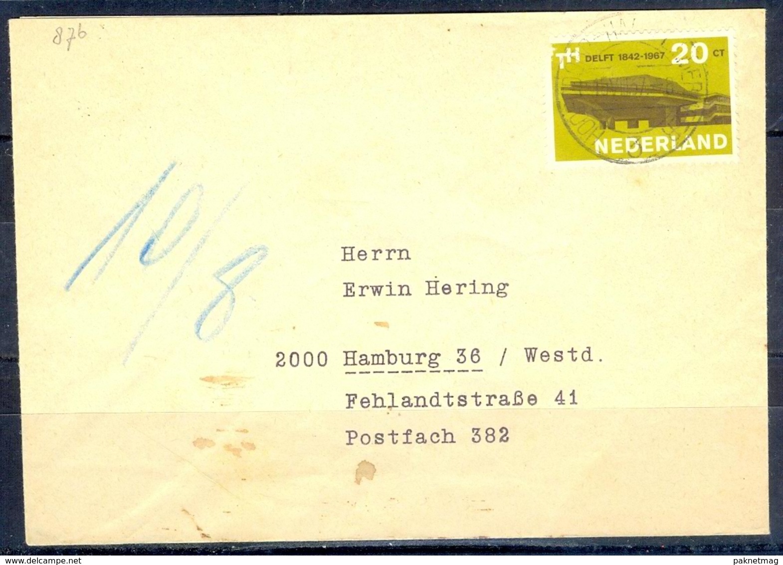 K160- Postal Used Cover. Post From Nederland. Netherlands. - Postal History