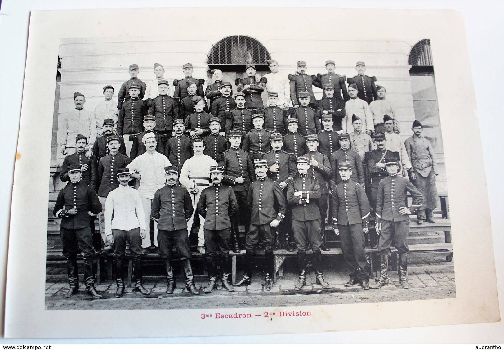 11 Régiment De Cuirassiers Saint Germain En Laye 3ème Escadron Les Cadres 1906 Phototypie MILITARIA - Dokumente