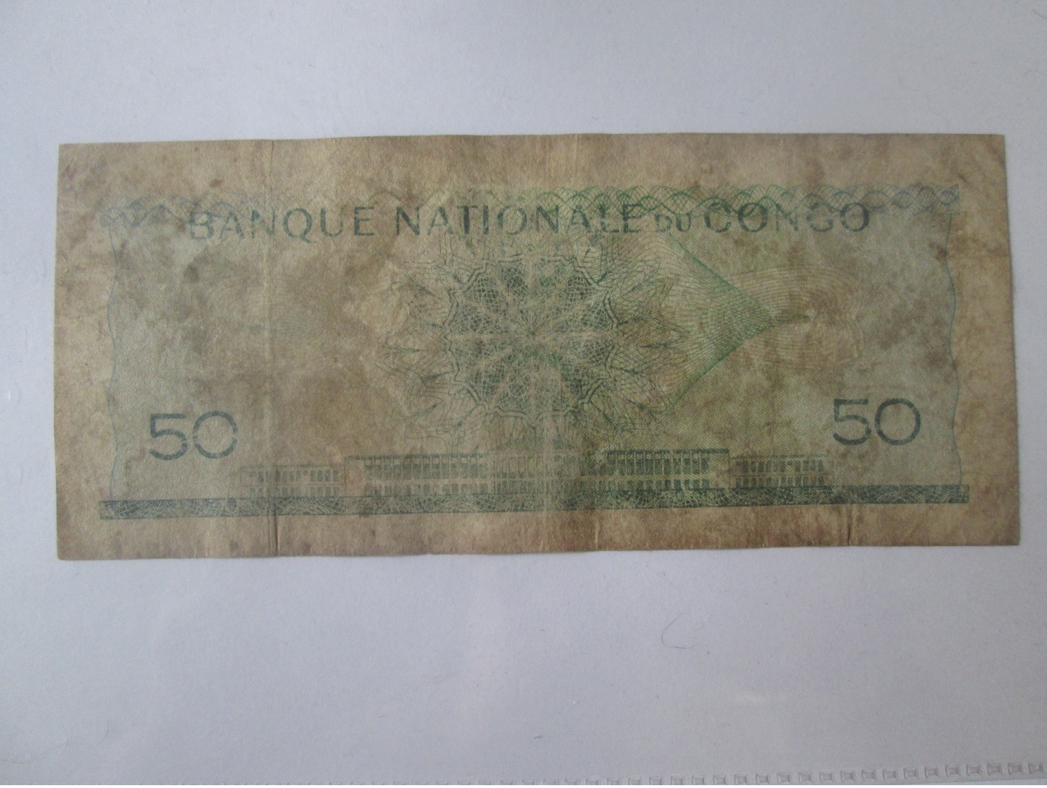 Rare! Congo 50 Francs 1961 Banknote - Republic Of Congo (Congo-Brazzaville)