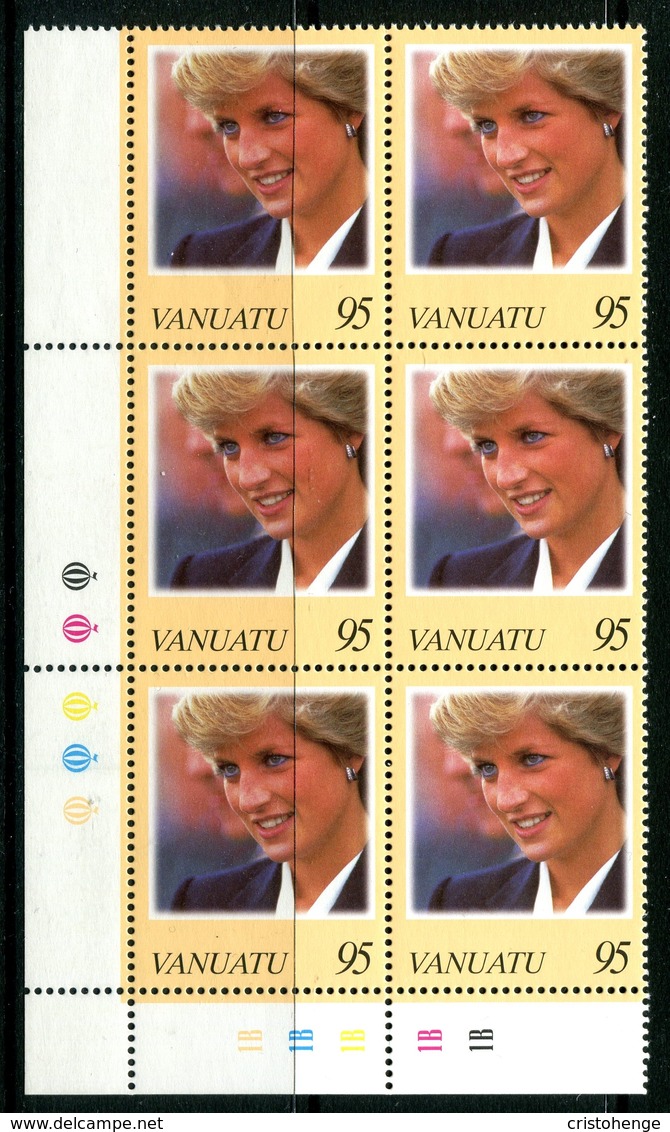 Vanuatu 1998 Diana, Princess Of Wales Commemoration - Block Of 6 MNH (SG 770) - Vanuatu (1980-...)