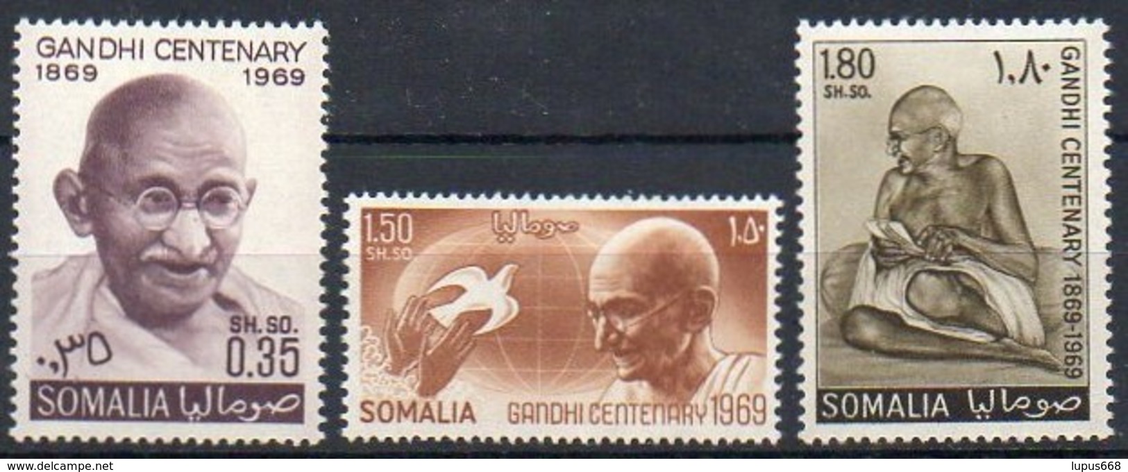 Somalia 1969 MiNr. 152/ 154  **/ Mnh ; 100. Geburtstag Von Mahatma Gandhi - Somalia (1960-...)