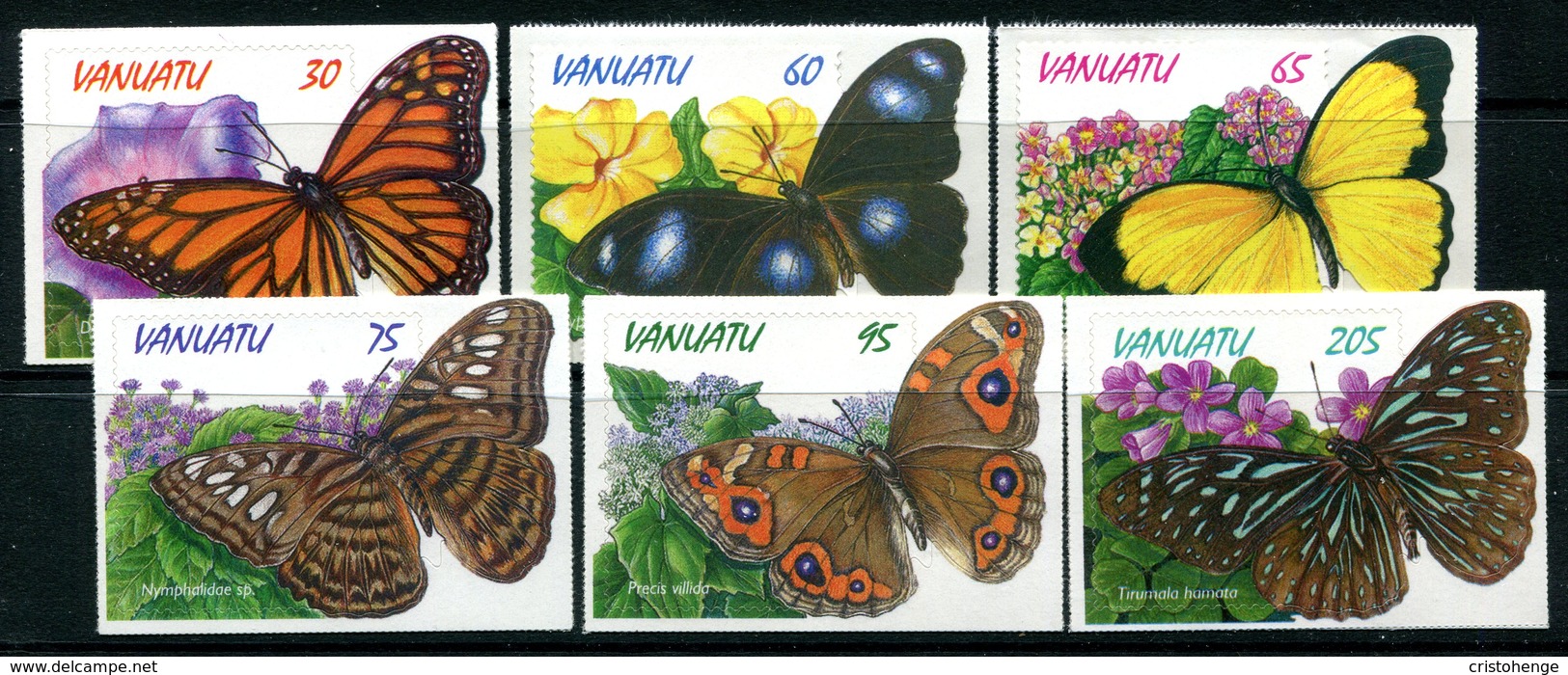 Vanuatu 1998 Butterflies Set MNH (SG 777-782) - Vanuatu (1980-...)