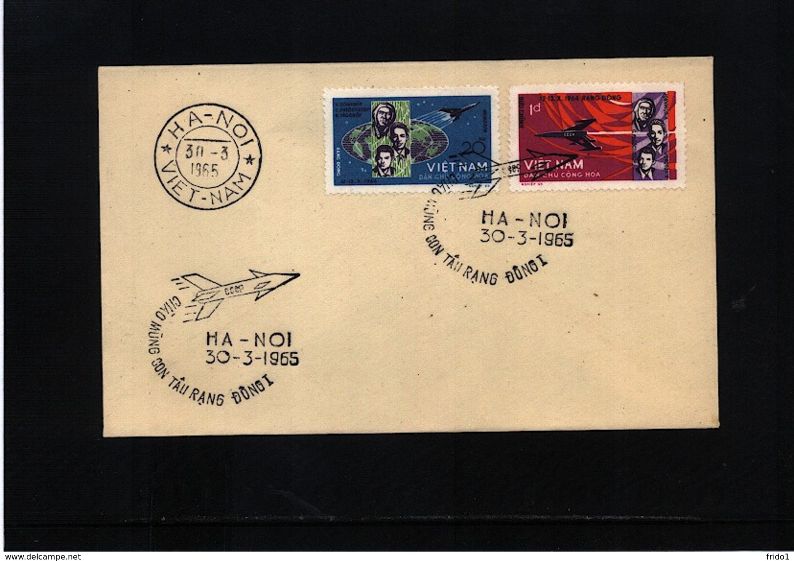 Vietnam 1965 Space / Raumfahrt Perforated Set FDC  Interesting Cover - Asien