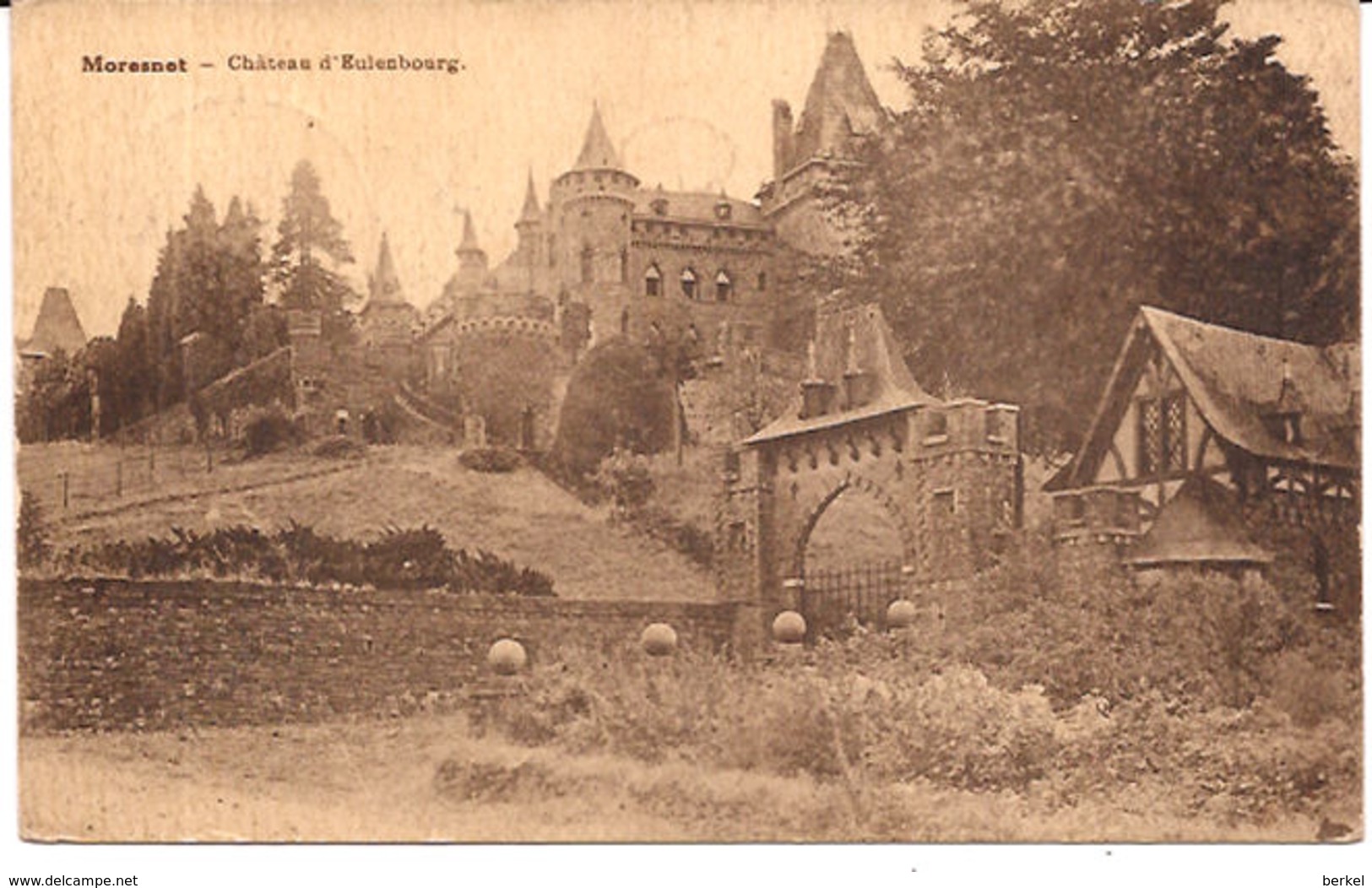 MORESNET GEMMENICH LA CALAMINE CHÂTEAU D' EULENBOURG 1930  R 920 /d5 - La Calamine - Kelmis