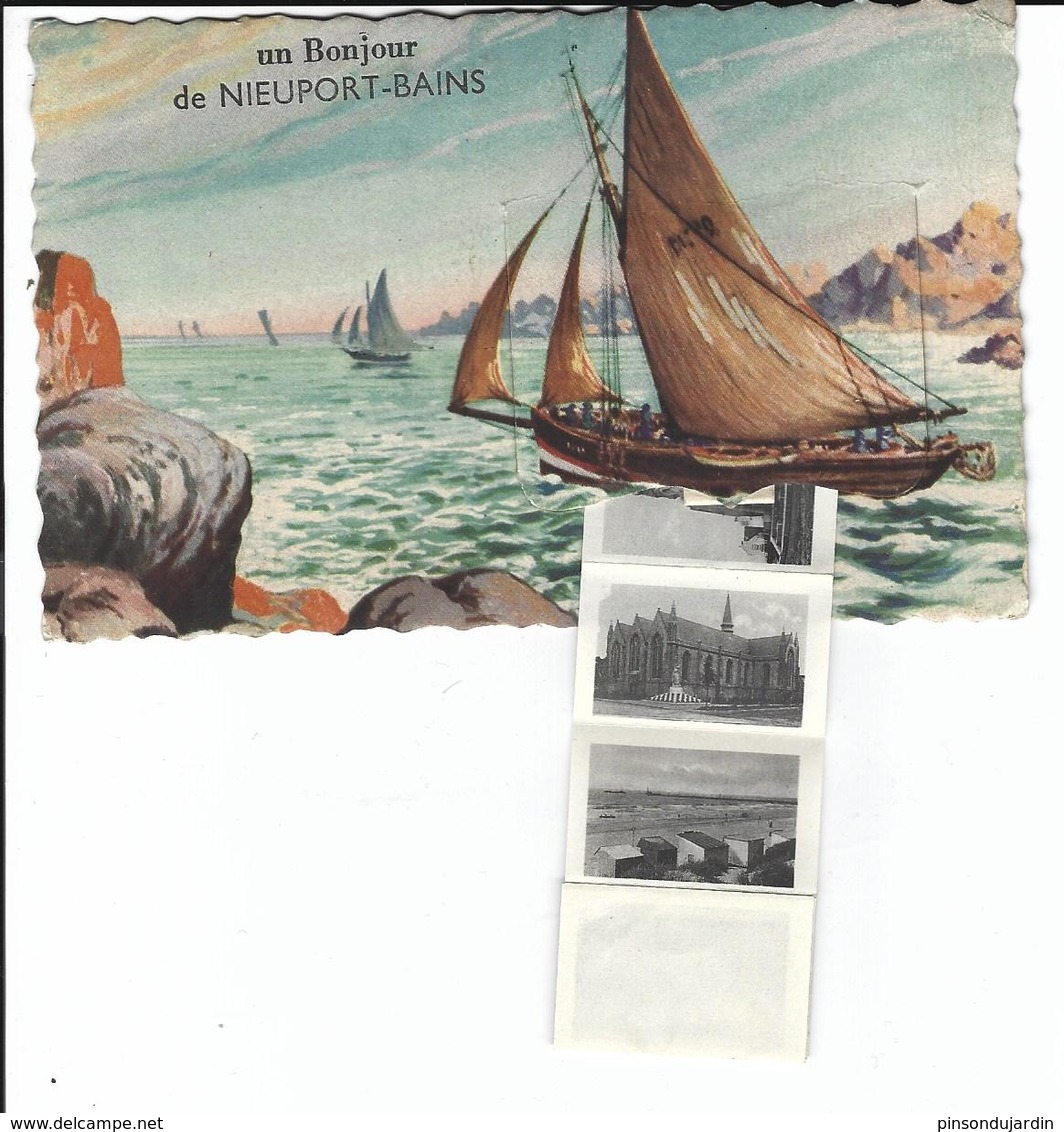 Nieuport Bains - Nieuwpoort Bad Carte à Système (voiliers) - Met Mechanische Systemen