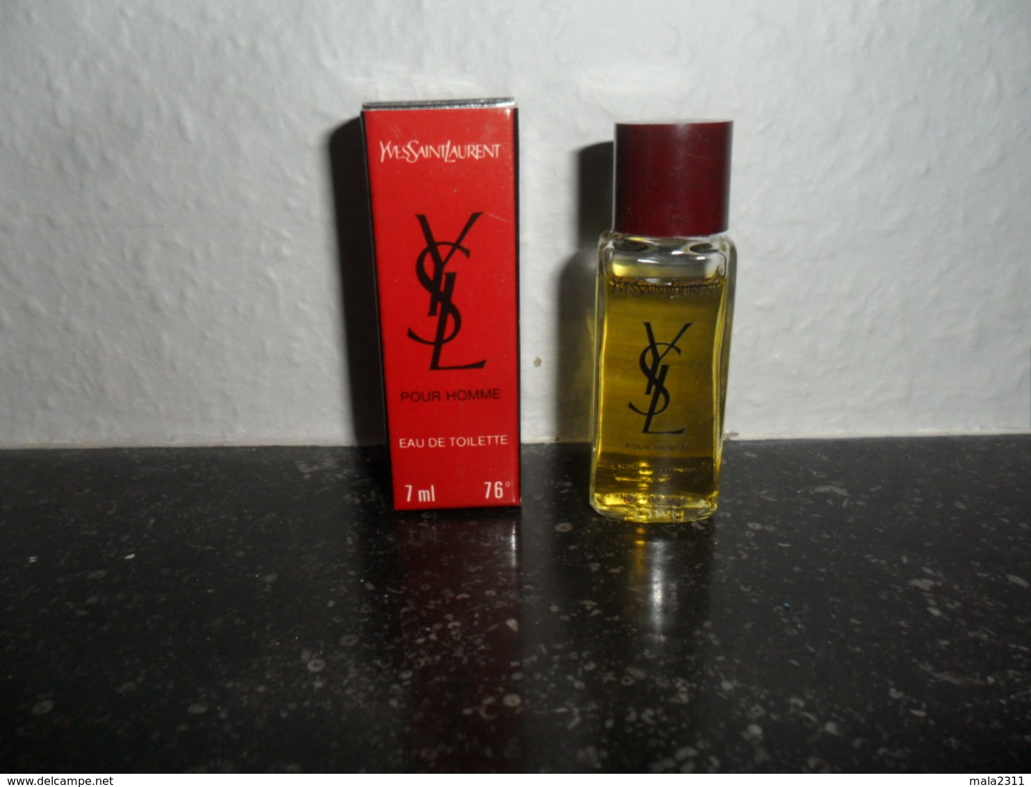 ANCIEN ECHANT /  YVES ST LAURENT POUR HOMME   EdeT 7 ML - Miniaturen Flesjes Heer (met Doos)