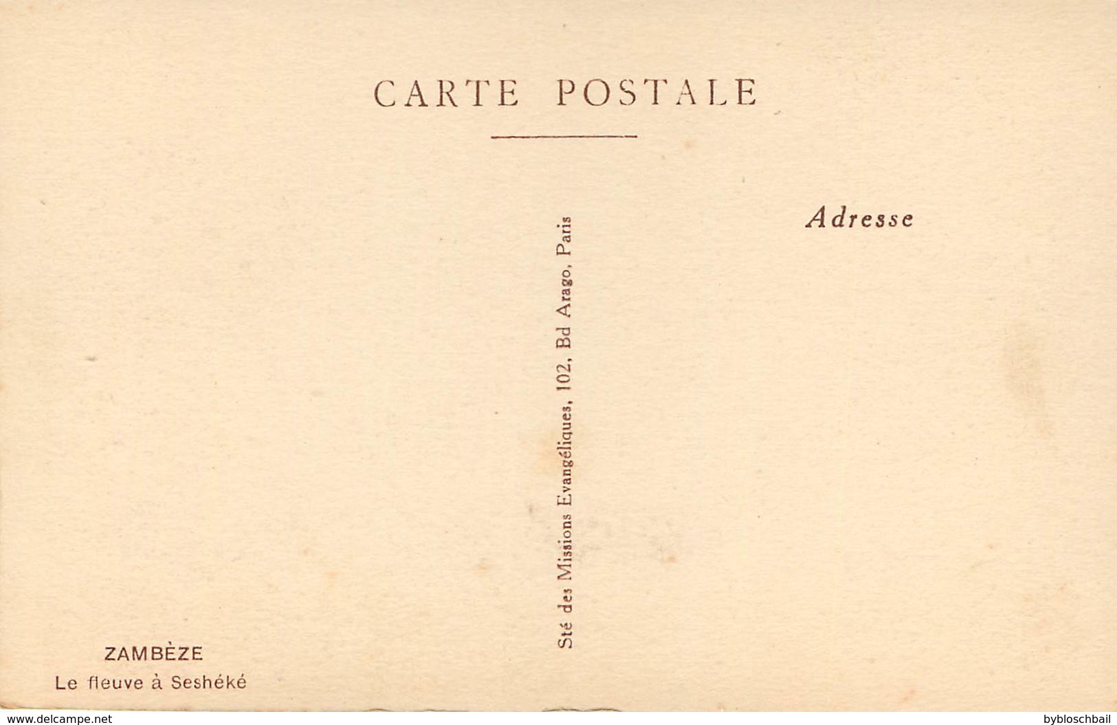CPA Afrique Zambie Zambeze Le Fleuve à Seshéké Non Circulée - Zambie