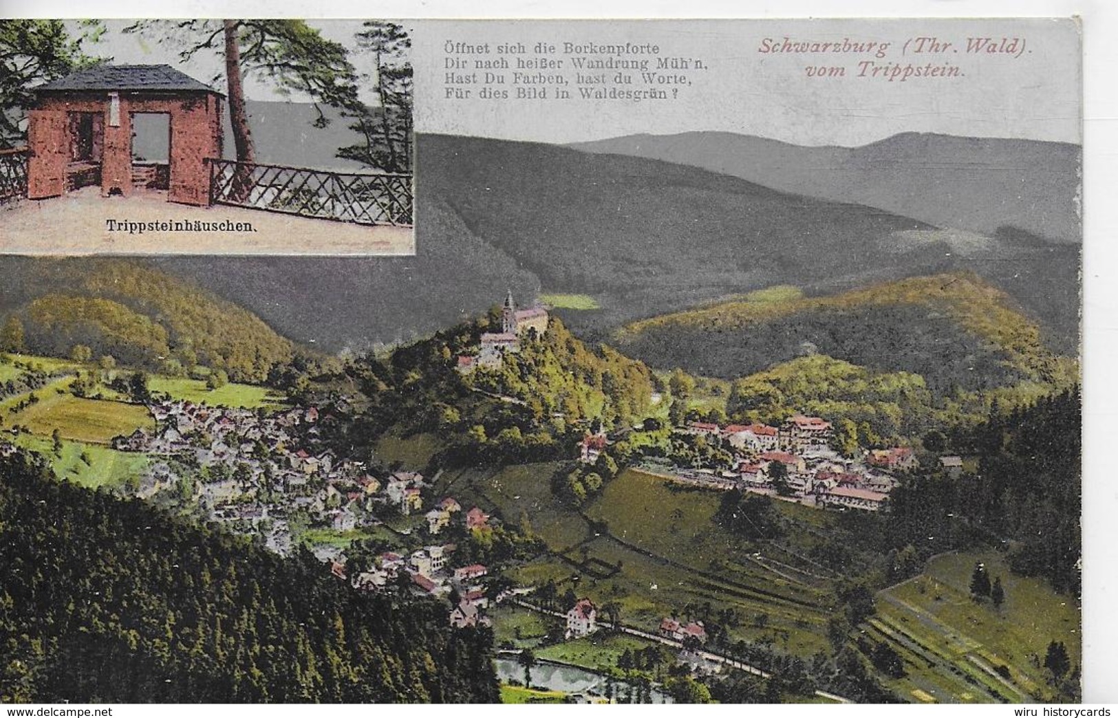 AK 0160  Schwarzburg Vom Trippstein - Verlag Zieschank Um 1925 - Rudolstadt