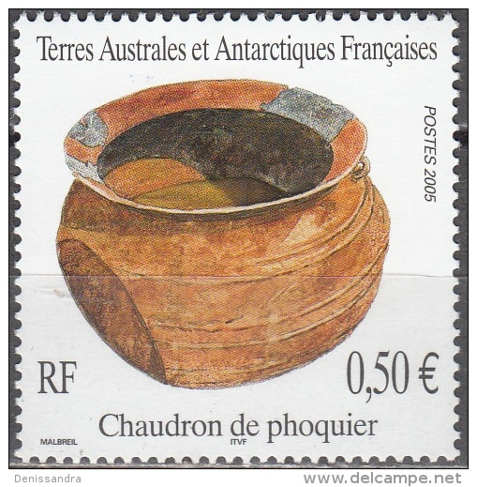 TAAF 2005 Michel 560 Neuf ** Cote (2005) 2.00 Euro Chaudron De Phoquier - Neufs