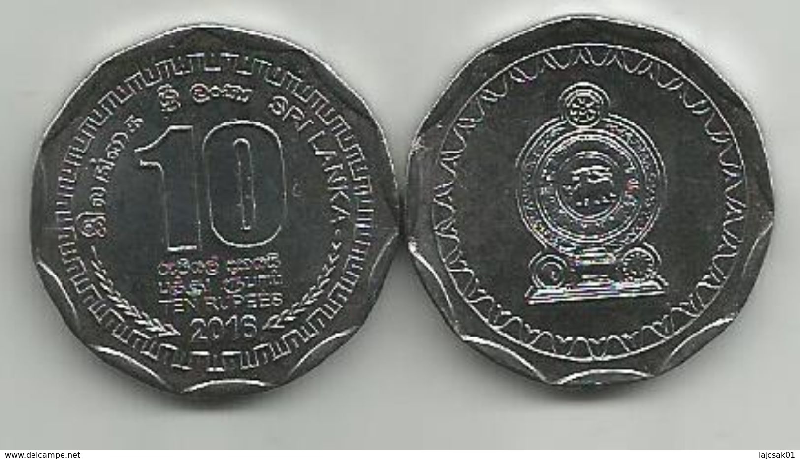 Sri Lanka 10 Rupees 2016. UNC  KM#181a - Sri Lanka