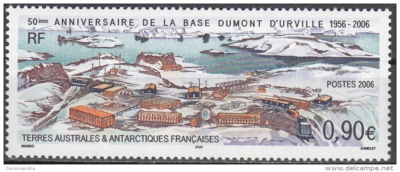 TAAF 2006 Yvert 441 Neuf ** Cote (2017) 3.60 € Vue De La Base Dumont D'Urville - Neufs