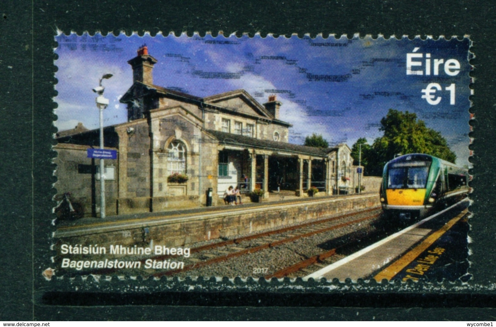 IRELAND - 2017 Railway Stations 1 Euro  Used As Scan - Used Stamps