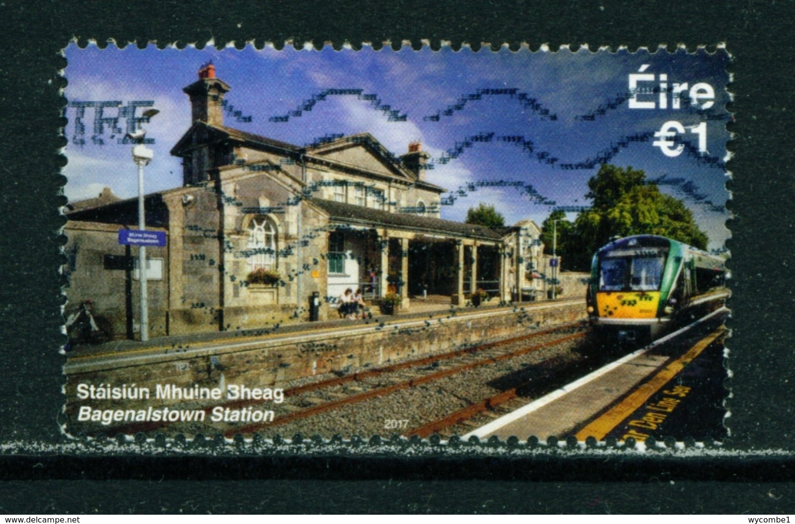 IRELAND - 2017 Railway Stations 1 Euro  Used As Scan - Used Stamps