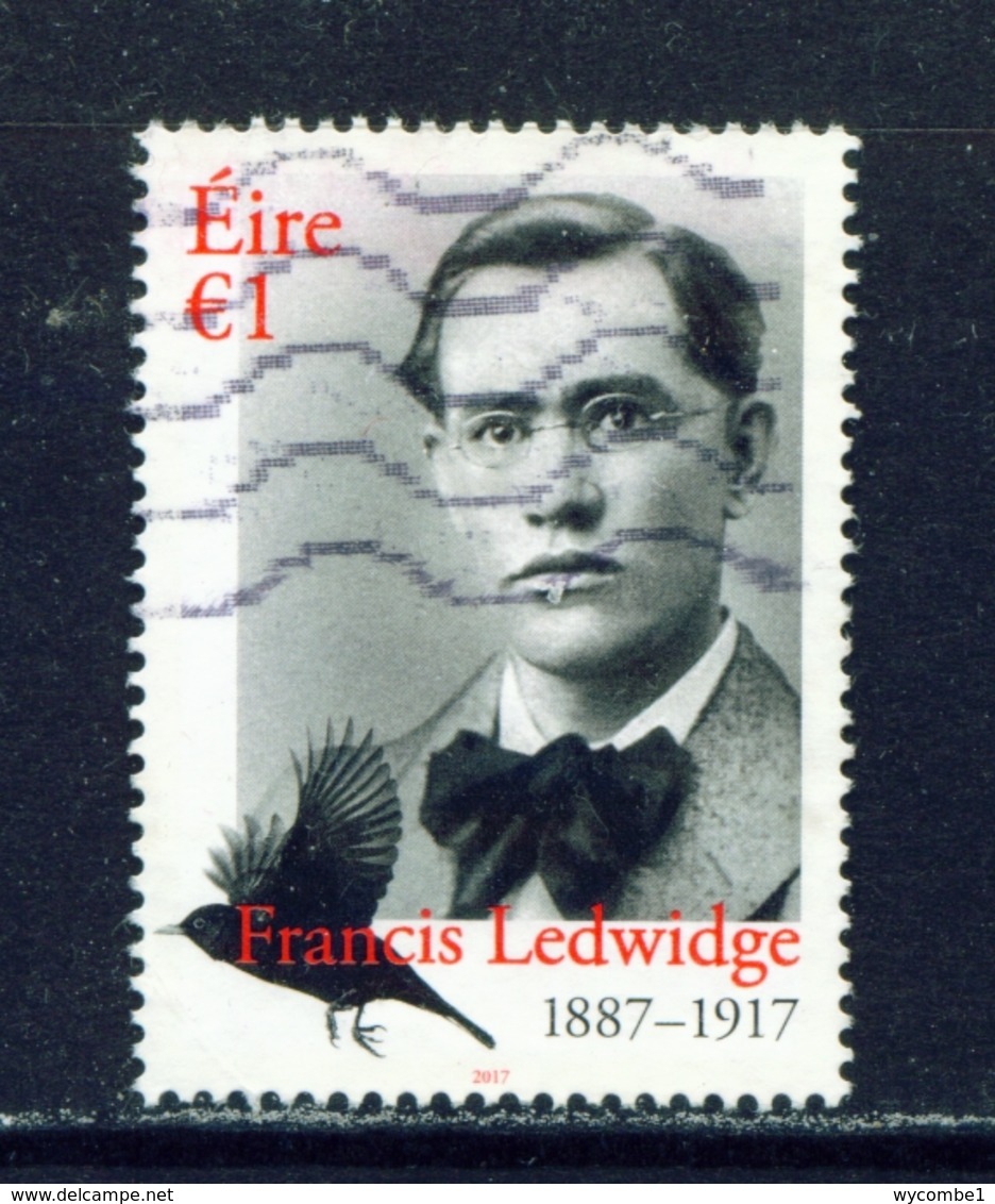 IRELAND - 2017 Francis Ledwidge 1 Euro  Used As Scan - Gebraucht