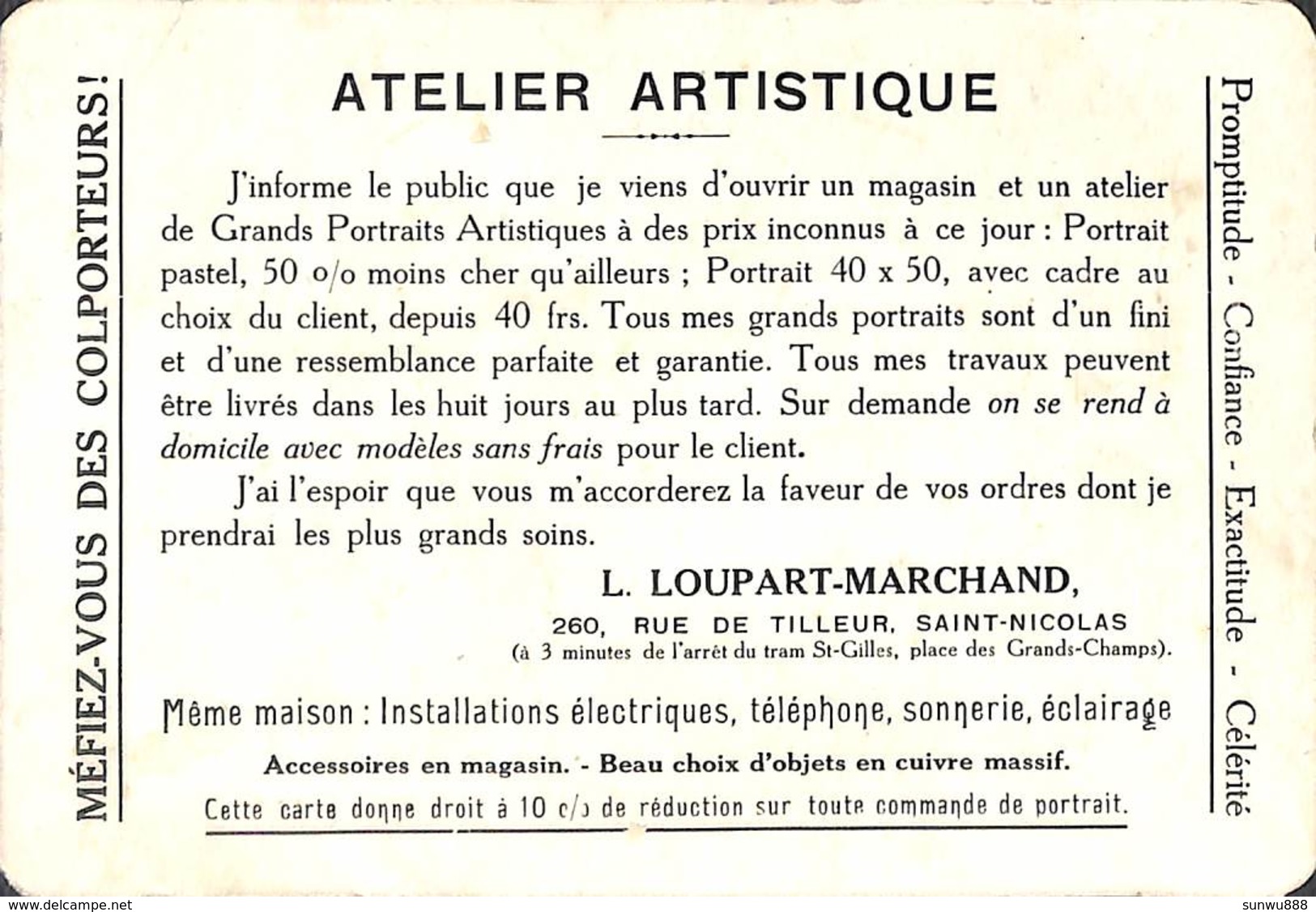 Atelier Artistique Loupart Marchand - Photo Portrait Et...installations électriques, Téléphone... - Saint-Nicolas