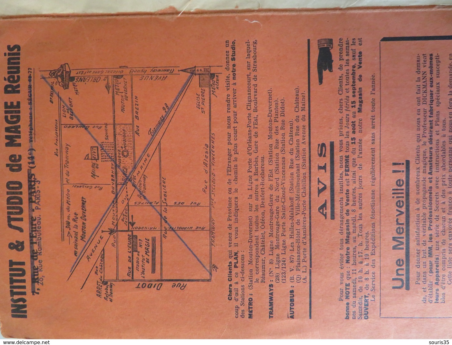 Institut International De La Magie 1929 Catalogue Appareils Prestidigitation - Autres & Non Classés