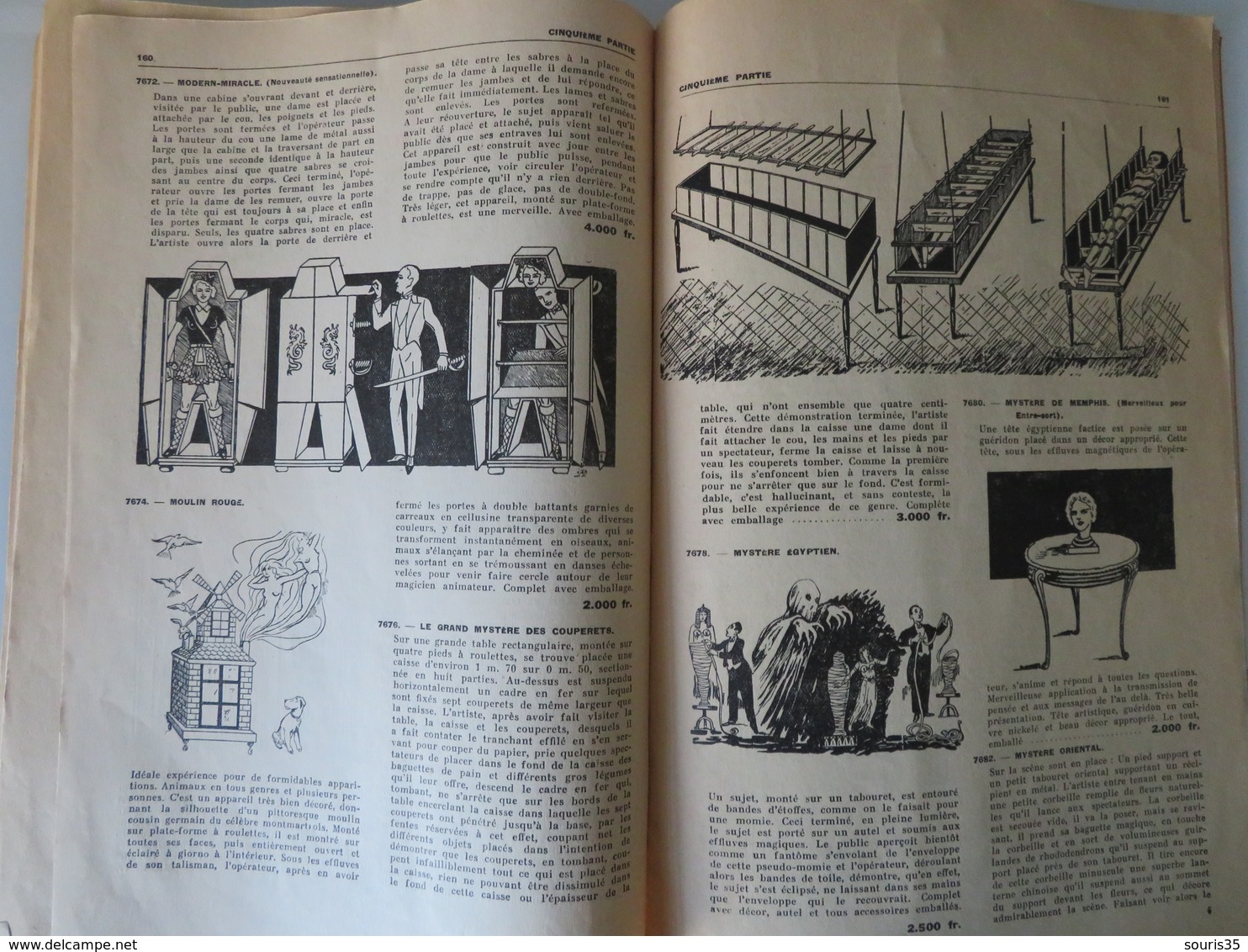 Institut International de la Magie 1929 Catalogue Appareils Prestidigitation
