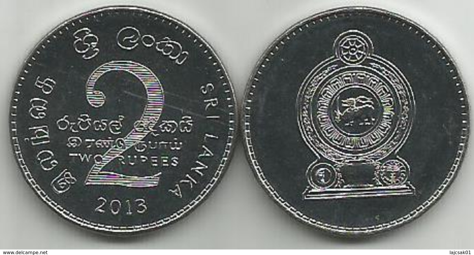 Sri Lanka 2 Rupees 2013. High Grade - Sri Lanka