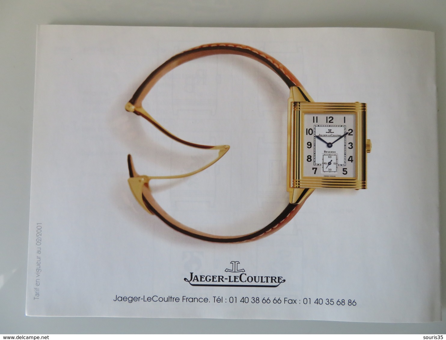 Catalogue de vente 2000 Montres Jaeger-Lecoutre Horlogerie Manufacture Suisse