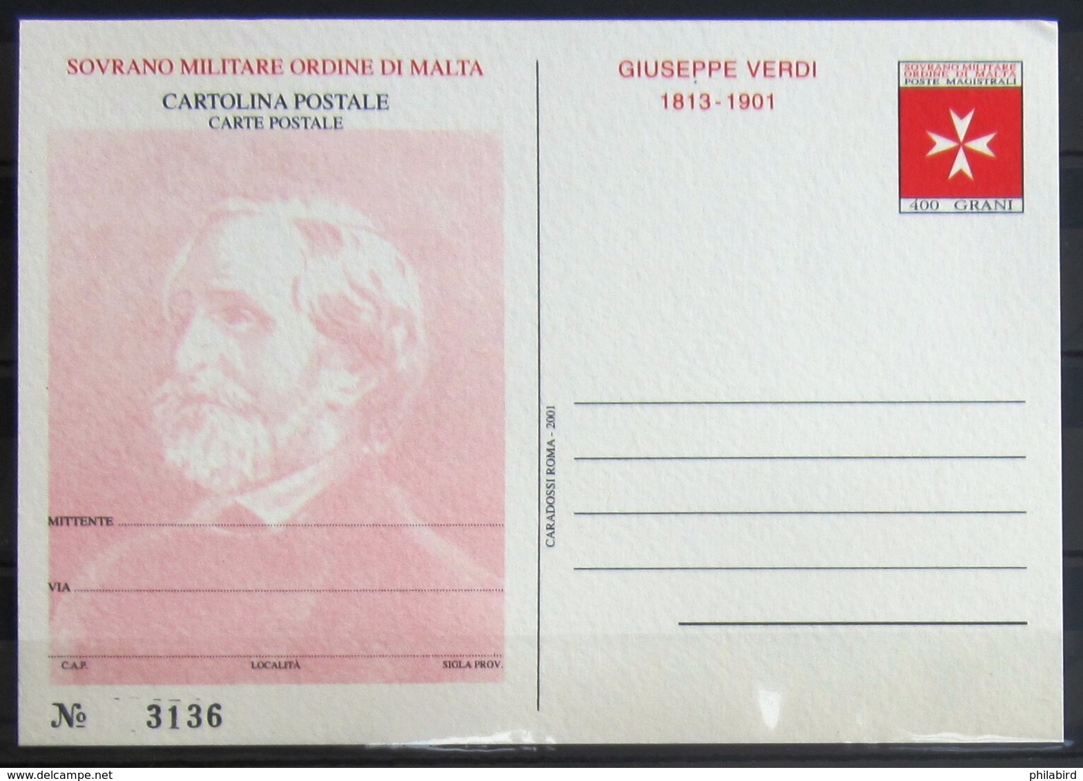 ORDRE DE MALTE                     Carte Postale                         NEUF** - Malte (Ordre De)