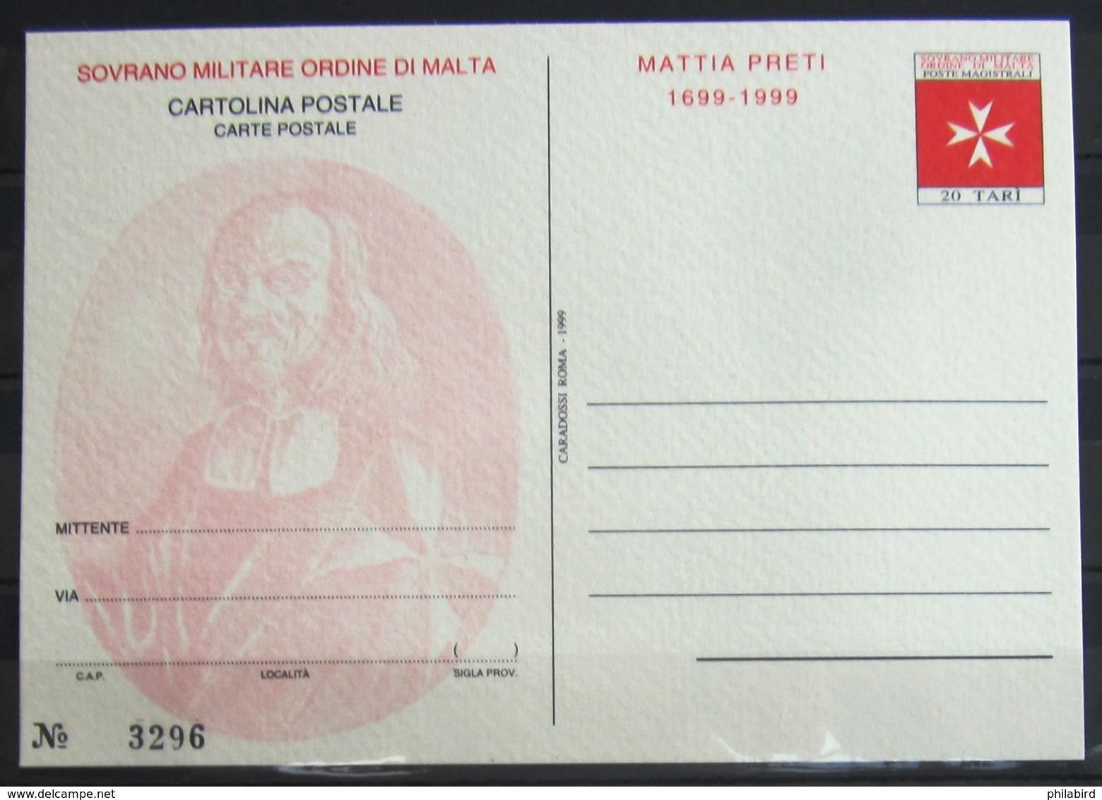 ORDRE DE MALTE                     Carte Postale                         NEUF** - Malte (Ordre De)