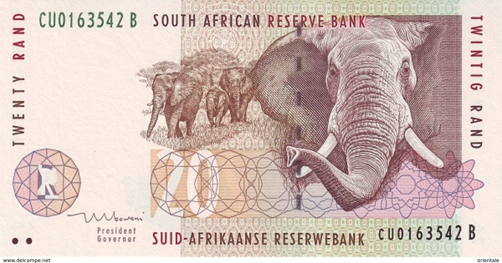 SOUTH AFRICA P. 124b 20 R 1999 UNC - South Africa